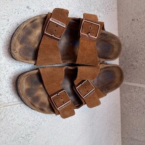 Birkenstock Tan Suede Sandals